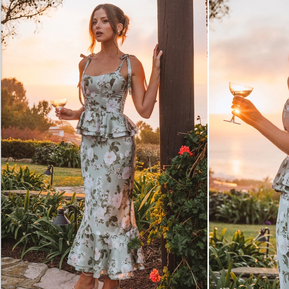 Show Me Your Mumu Pauline Peplum Dress